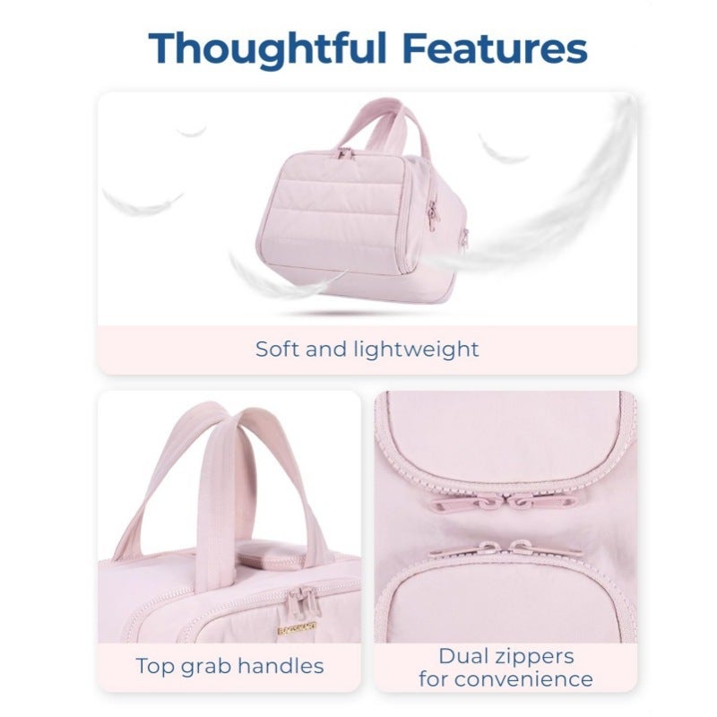 Toiletry Bag, Simple And Lightweight Large Wide Opening Toiletry Bag, Fluffy Cosmetic Bag Storage Bag, Travel Handbag - Image 5